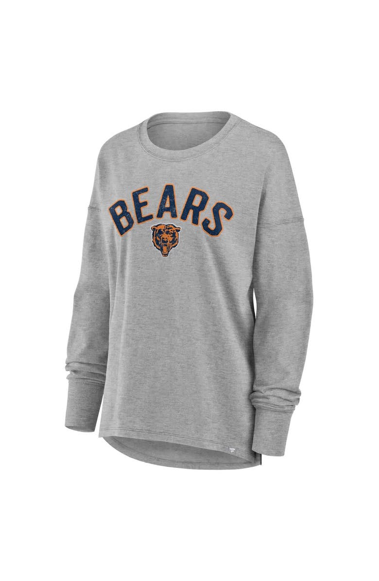 FANATICS Women's Fanatics Heather Gray Chicago Bears Hometown Legacy Long Sleeve T-Shirt, Alternate, color, Heather Gray