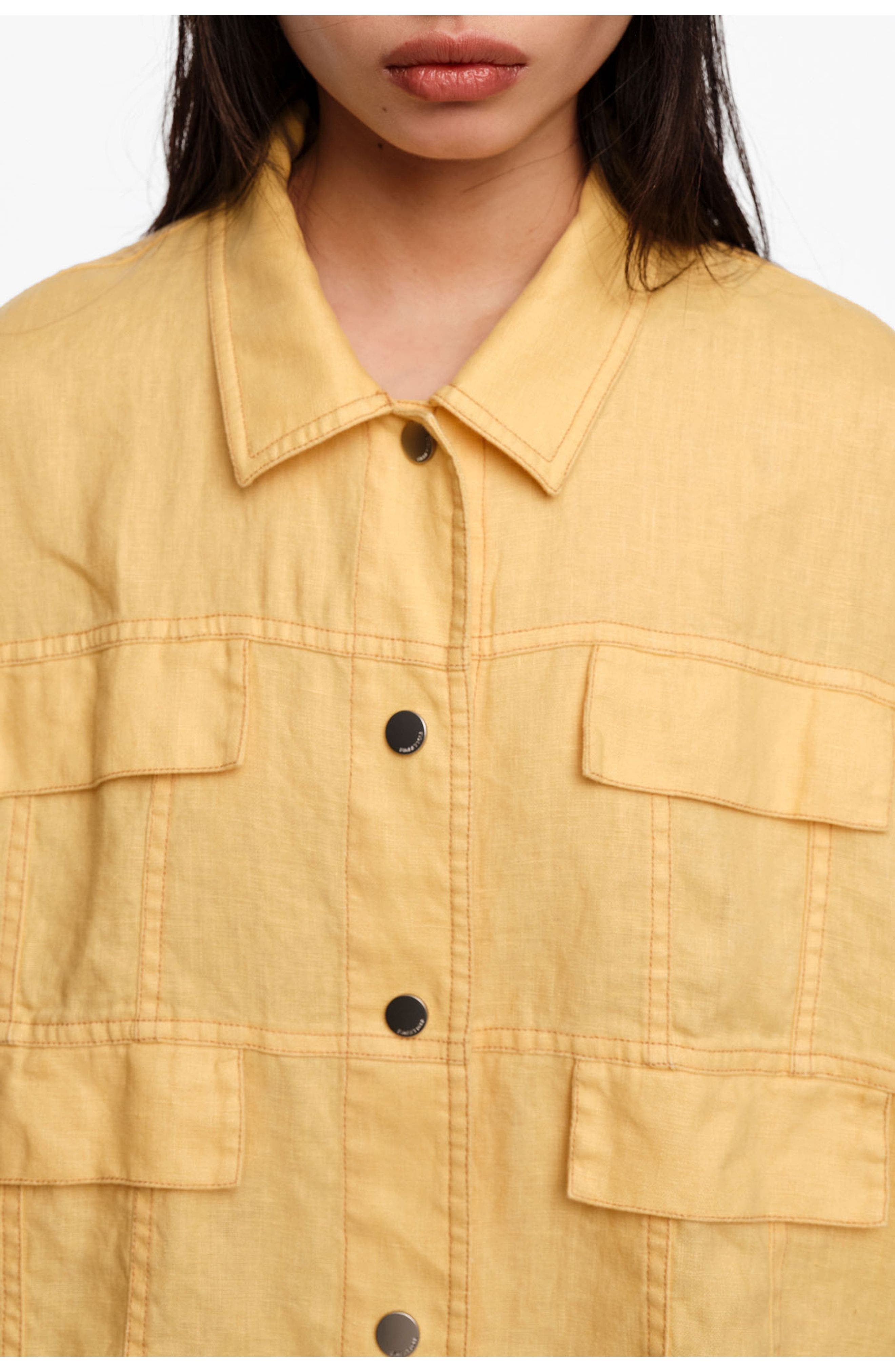 Linen Boxy Jacket - image 4