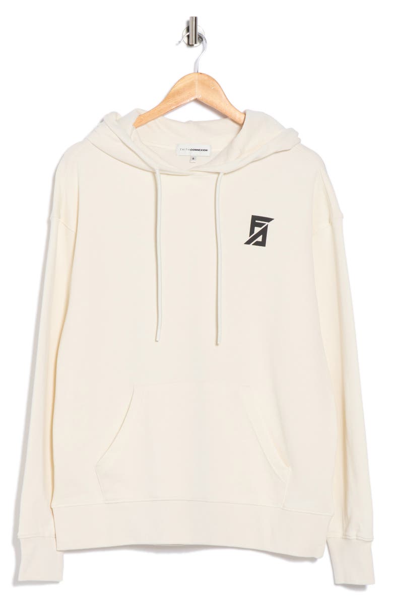 Faith Connexion Logo Graphic Hoodie, Alternate, color, Off-White