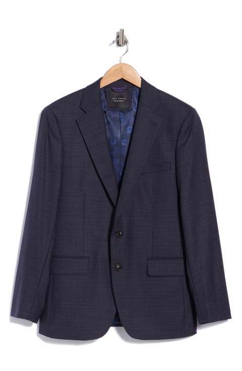 Slim Fit Wool Blend Suit Jacket