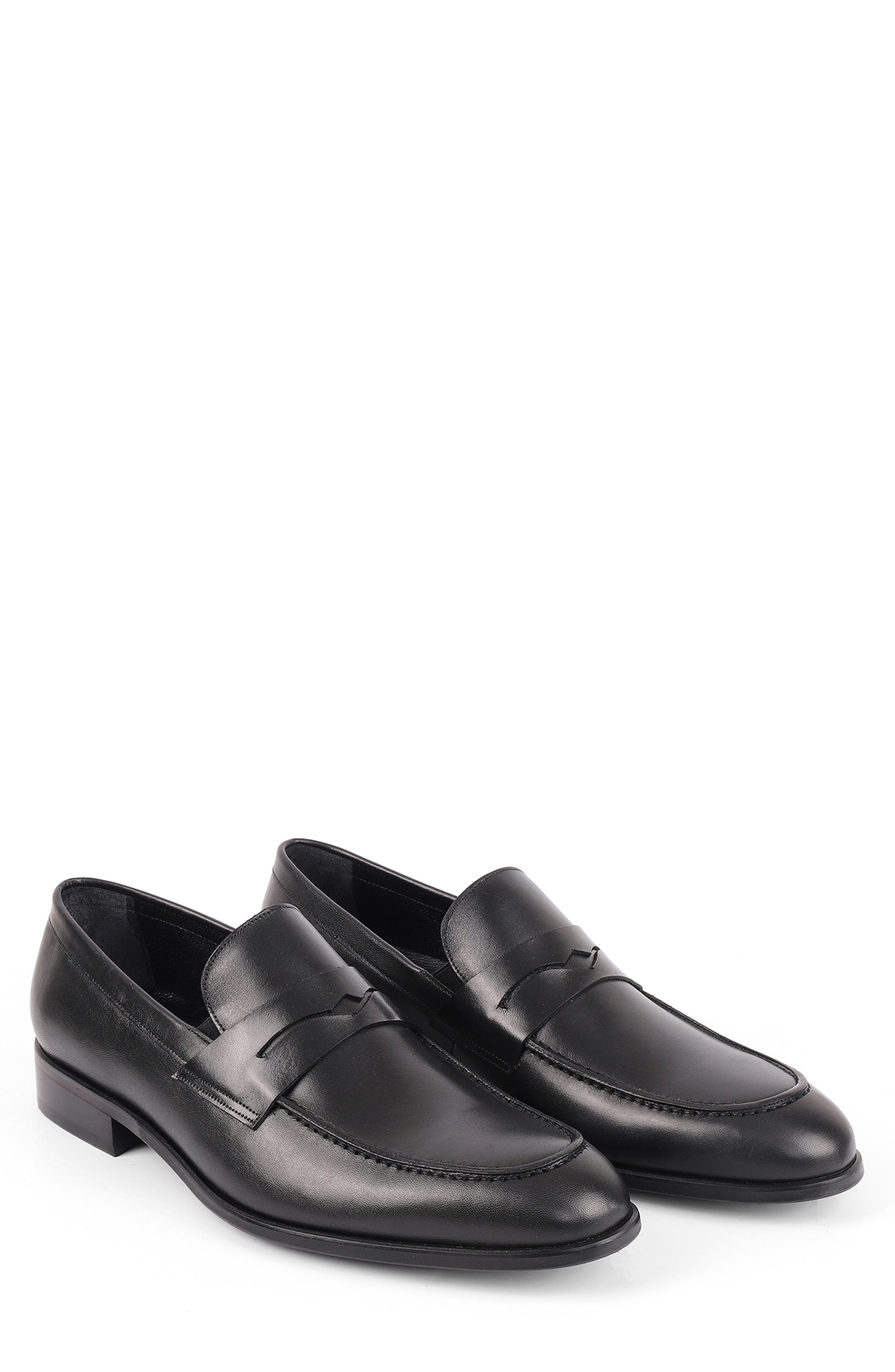 VELLAPAIS Roxton Penny Loafer, Alternate, color, Black