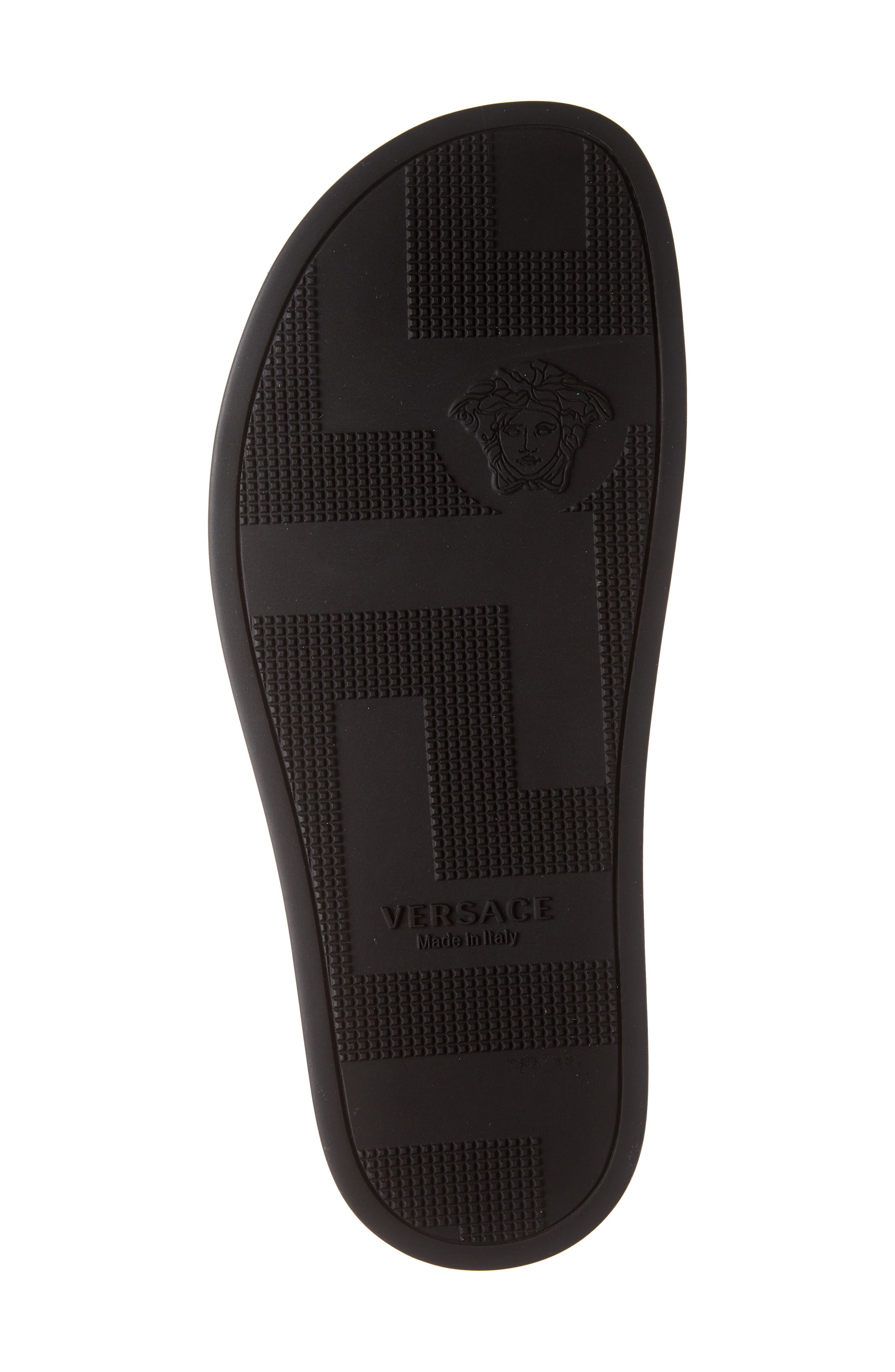 Versace Chain Print Slide Sandal, Alternate, color, 