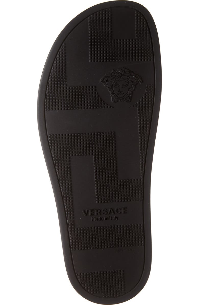 Versace Chain Print Slide Sandal, Alternate, color,