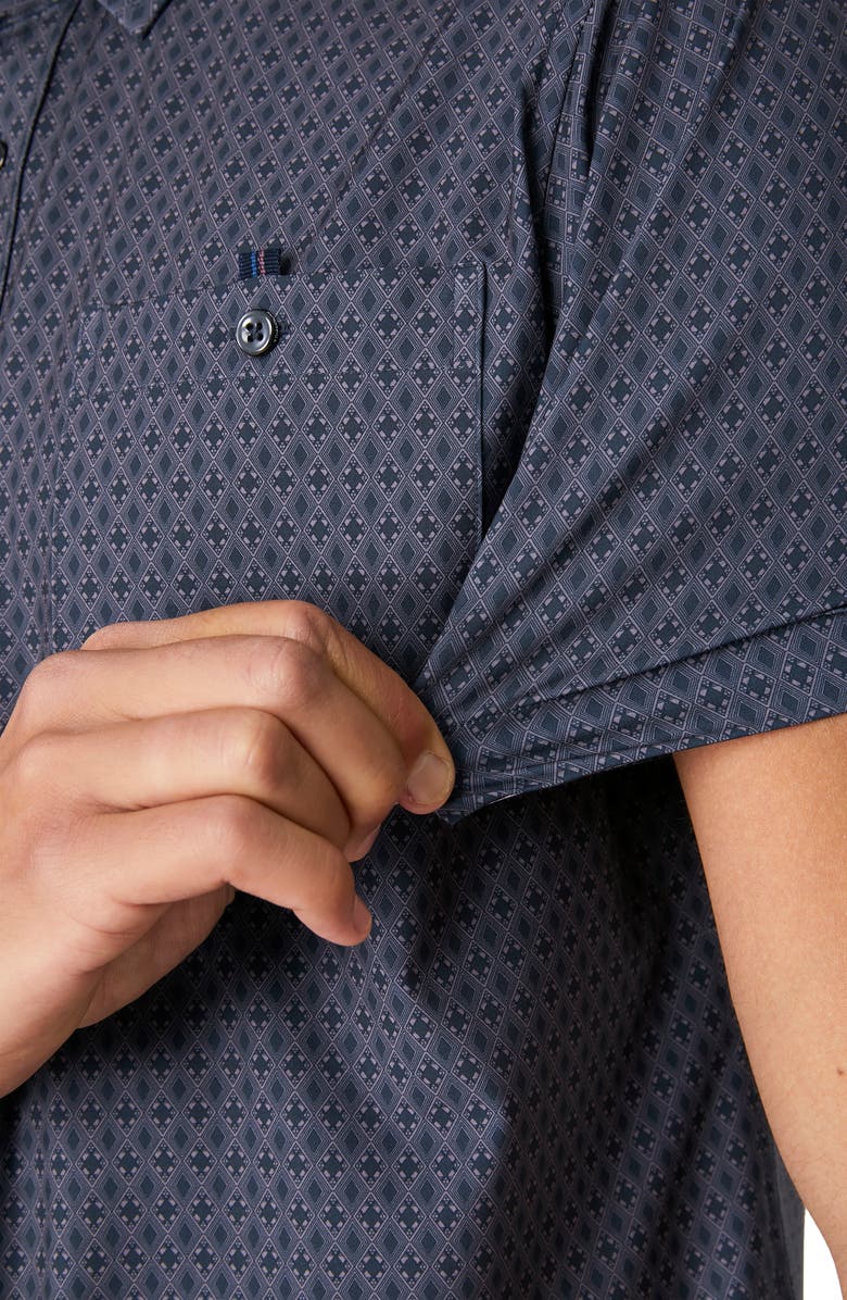 7 Diamonds Flawless Short Sleeve Button-Up Shirt, Alternate, color, 