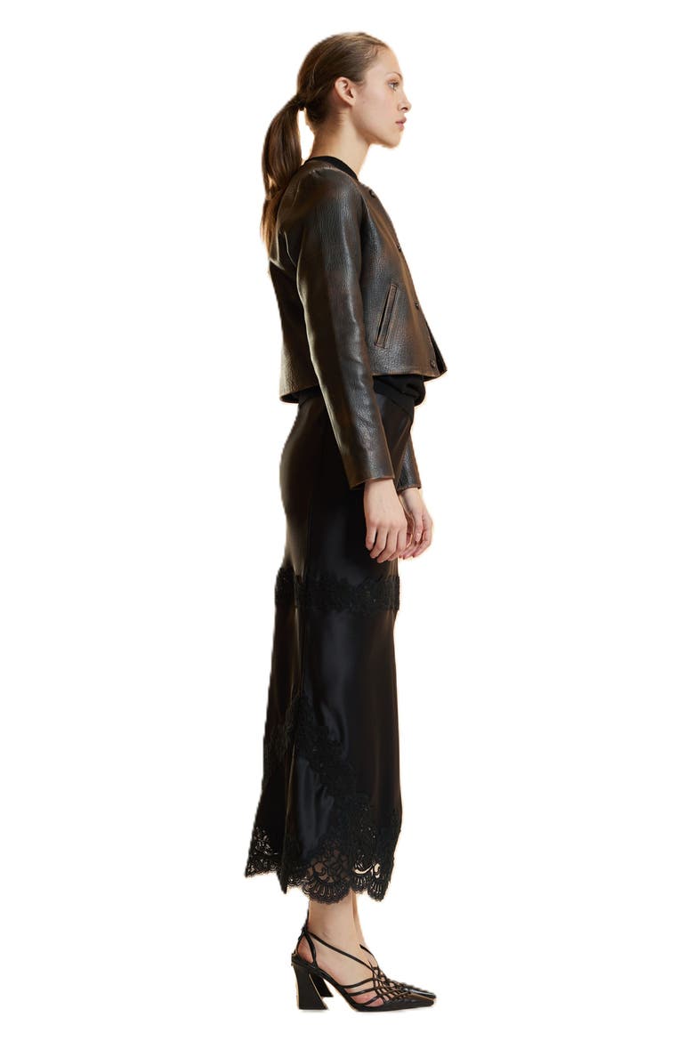 Leather Jacket, Alternate, color, Brown