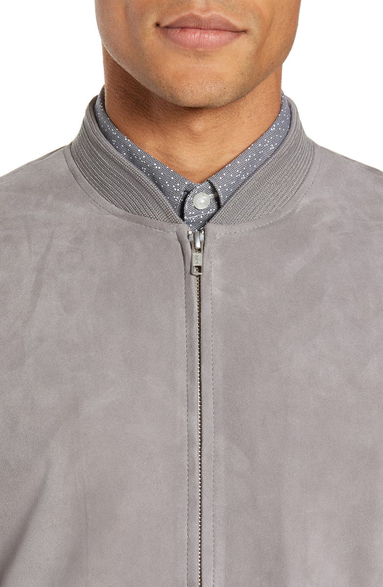 Calibrate Suede Bomber Jacket, Alternate, color, 
