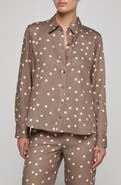 L'AGENCE Ellery Polka Dot Button-Up Shirt