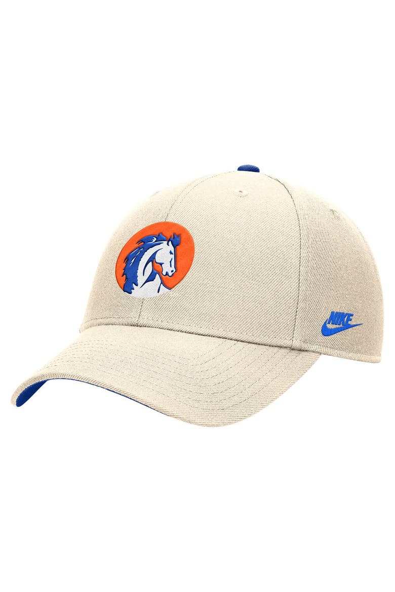 Men's Nike Natural Boise State Broncos Vintage Rise Dri-FIT Adjustable Hat, Main, color, Natural