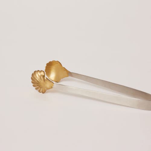 Fleck Seashell Tongs In Gold