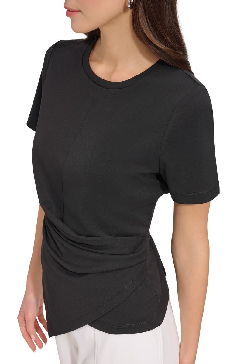 DKNY Faux Wrap T-Shirt, Alternate, color, 