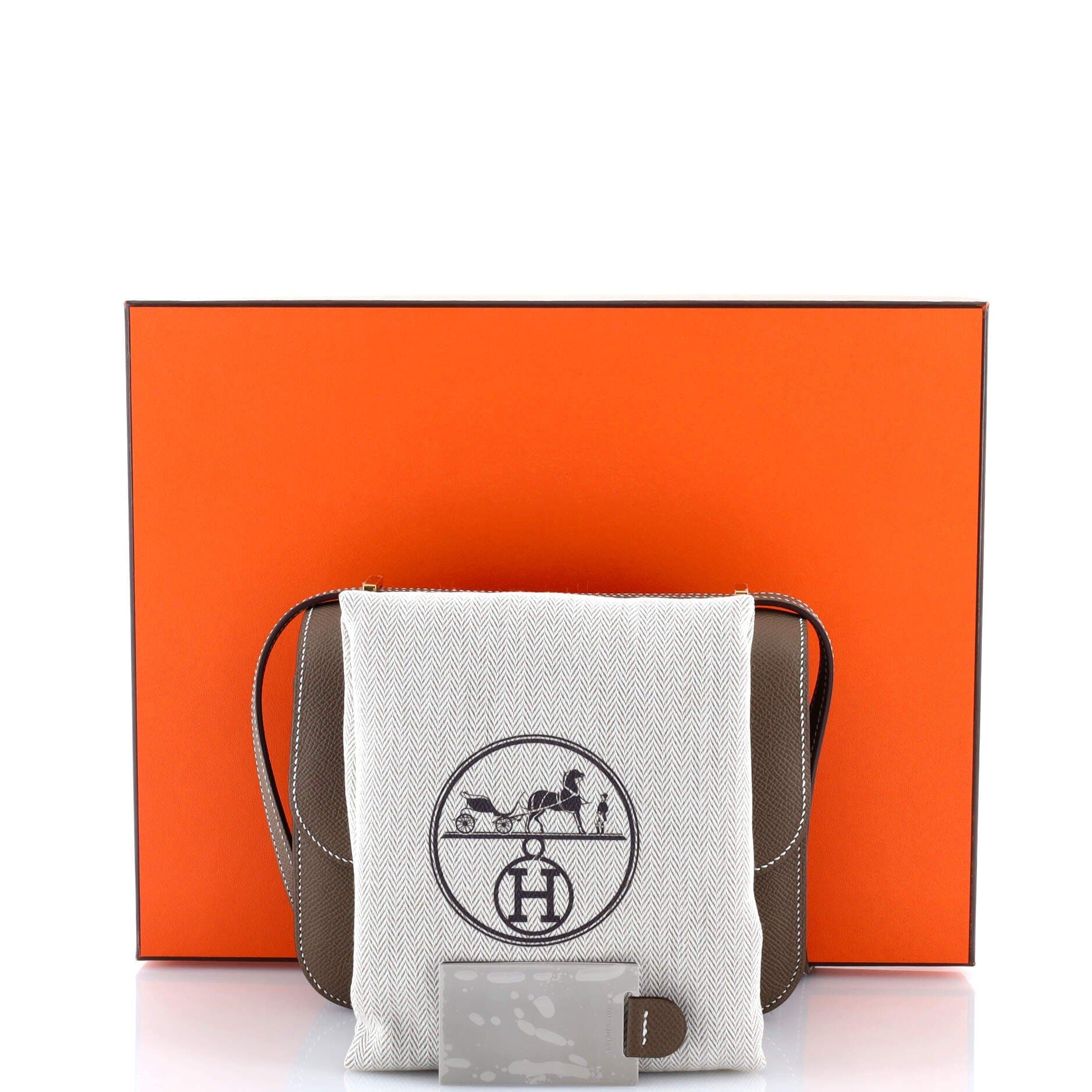 Pre-Owned Hermes Constance NM Bag Epsom 18, Alternate, color, Etoupe