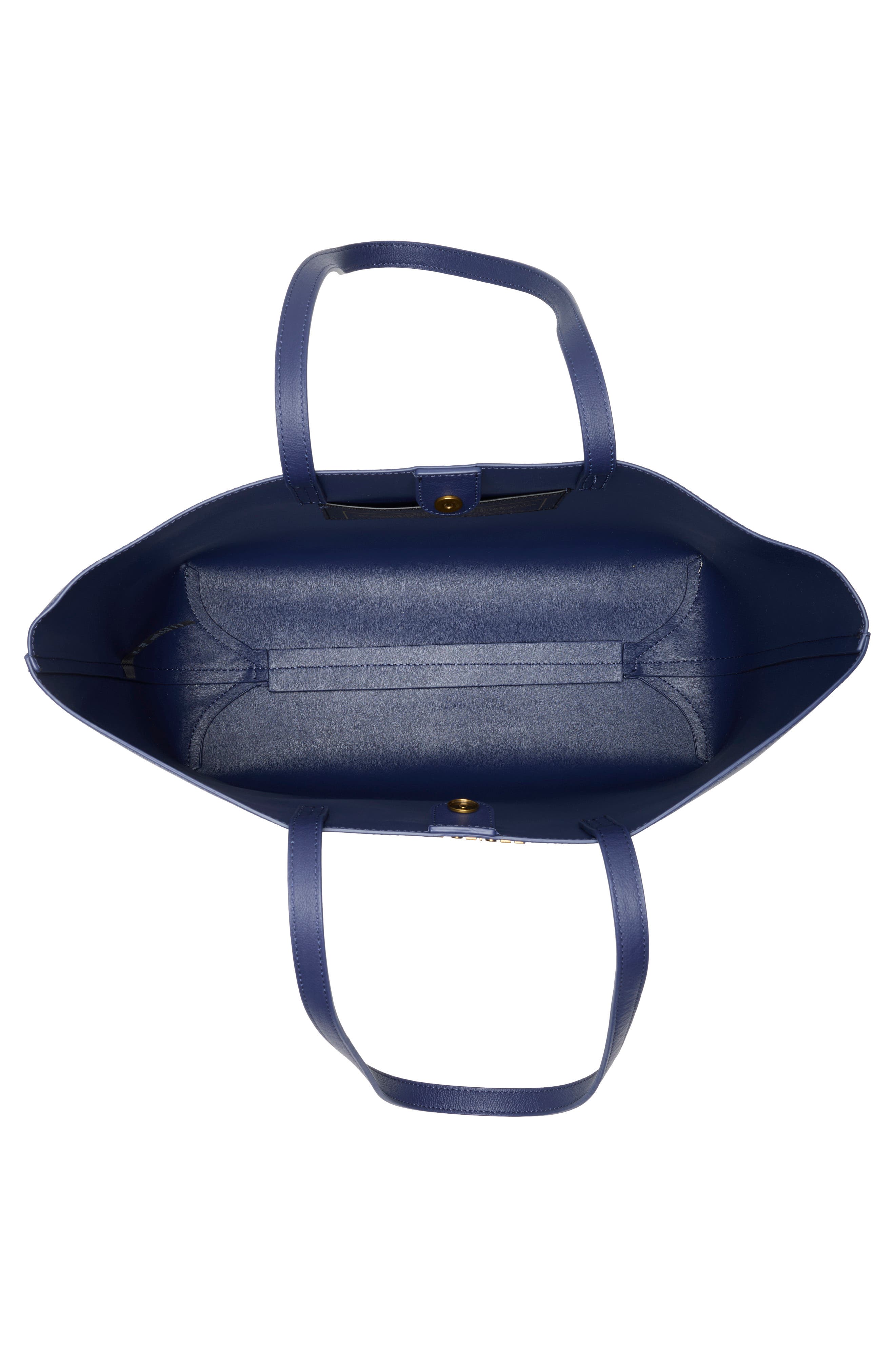 Angel Leather Shopper, Alternate, color, DARK BLUE
