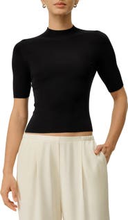 Lilysilk Seamless Silk-Cotton Slim-Fit Knit Top
