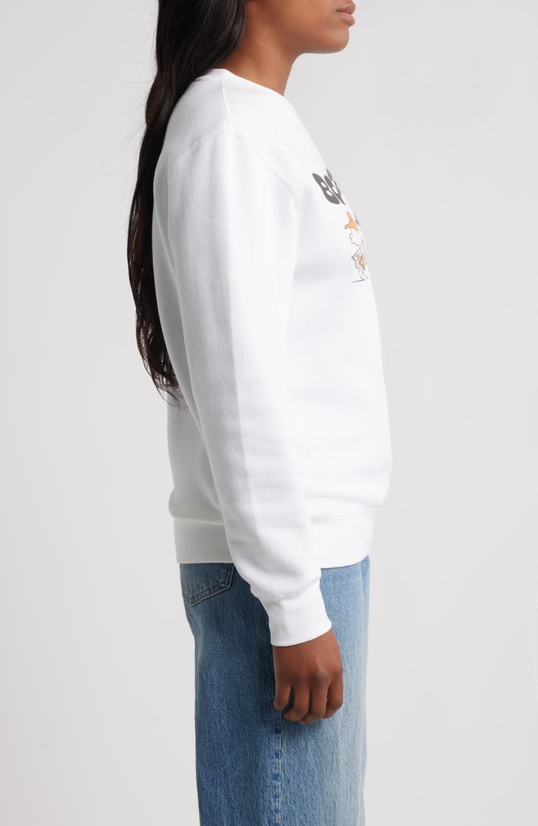GOLDEN HOUR Peanuts<sup>®</sup> Boo Crew Graphic Sweatshirt, Alternate, color, Bright White