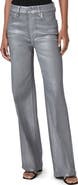 PAIGE Sasha Coated High Waist Wide Leg Jeans