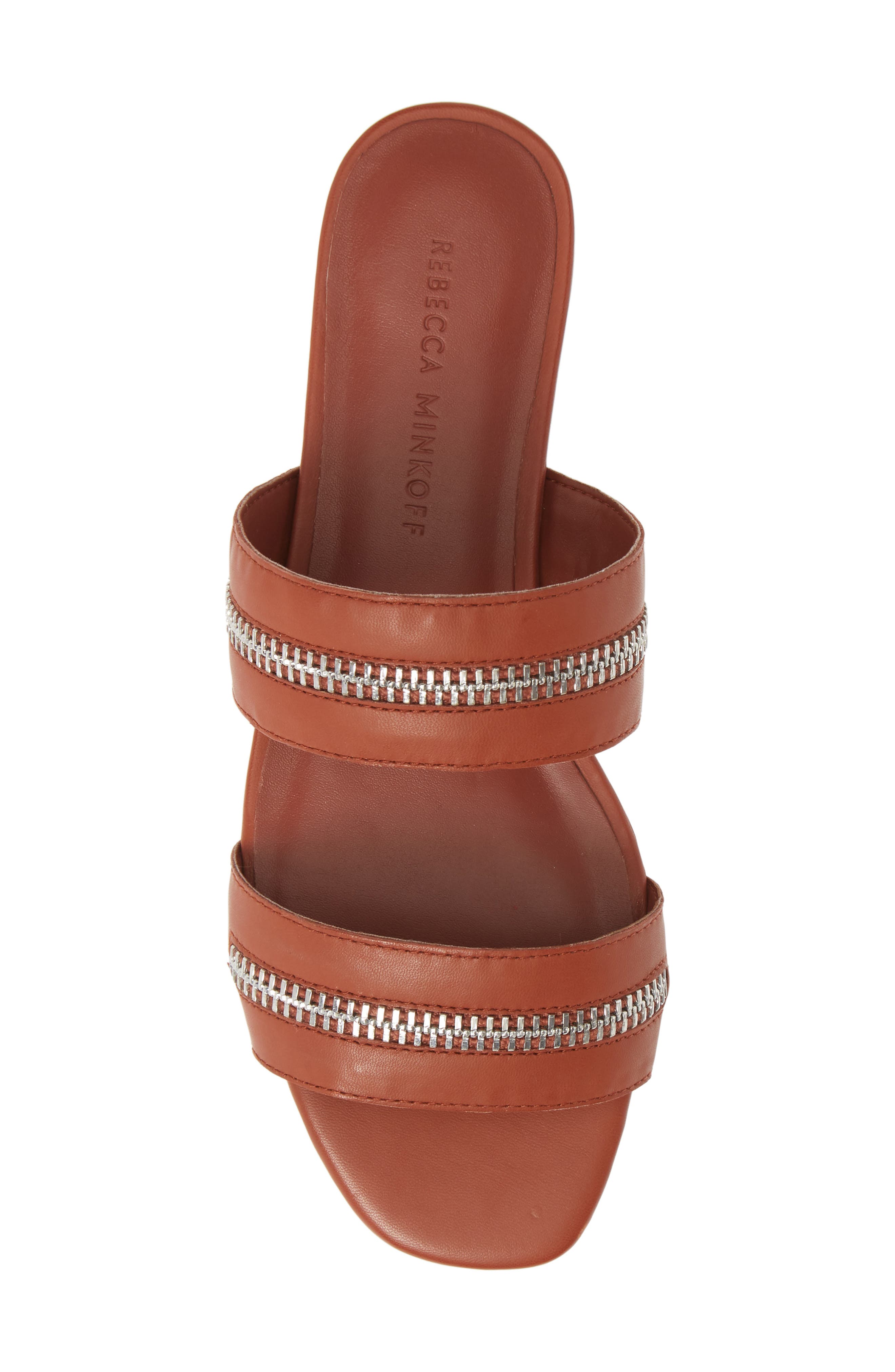 Marciann Slide Sandal, Alternate, color, ACORN LEATHER
