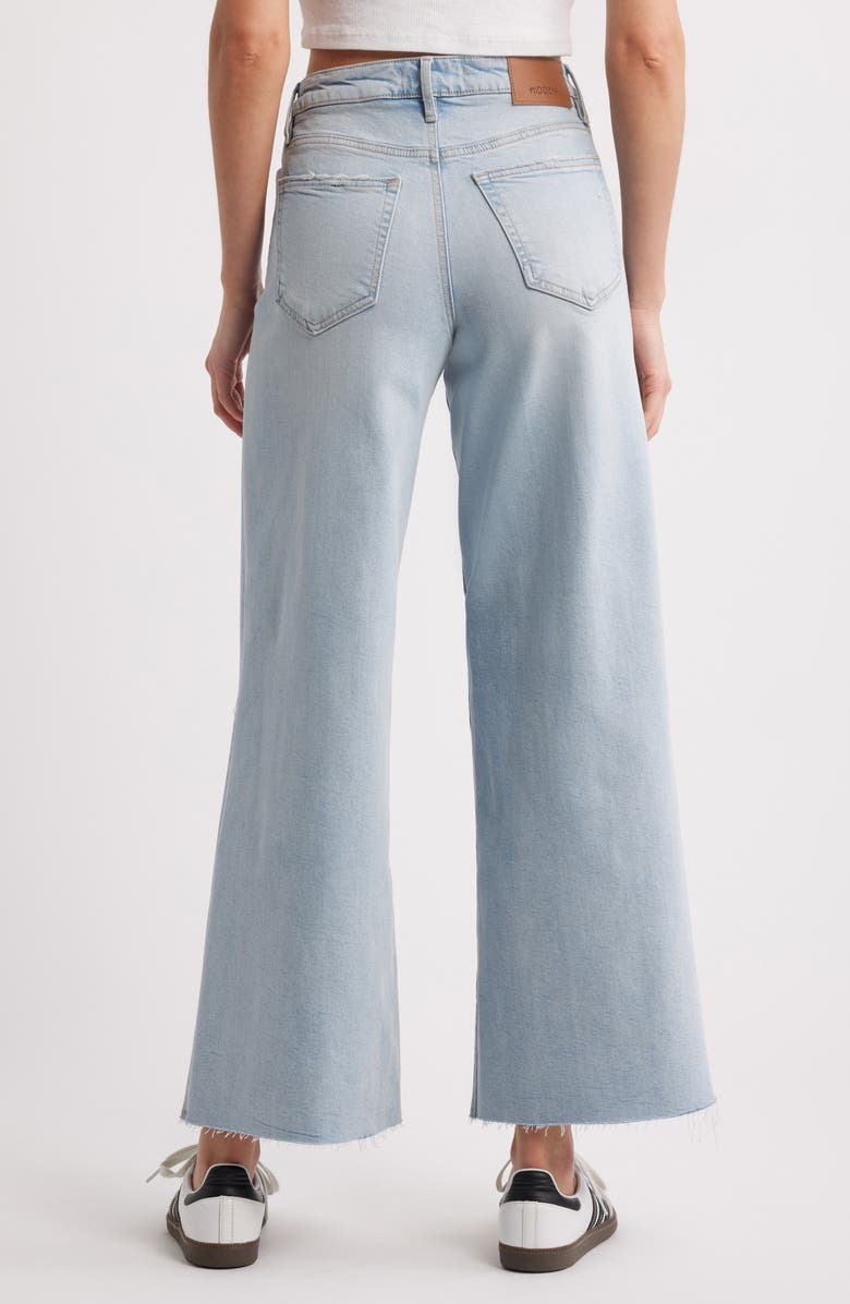 HIDDEN JEANS Distressed Super Wide Leg Jeans, Alternate, color, Light Wash