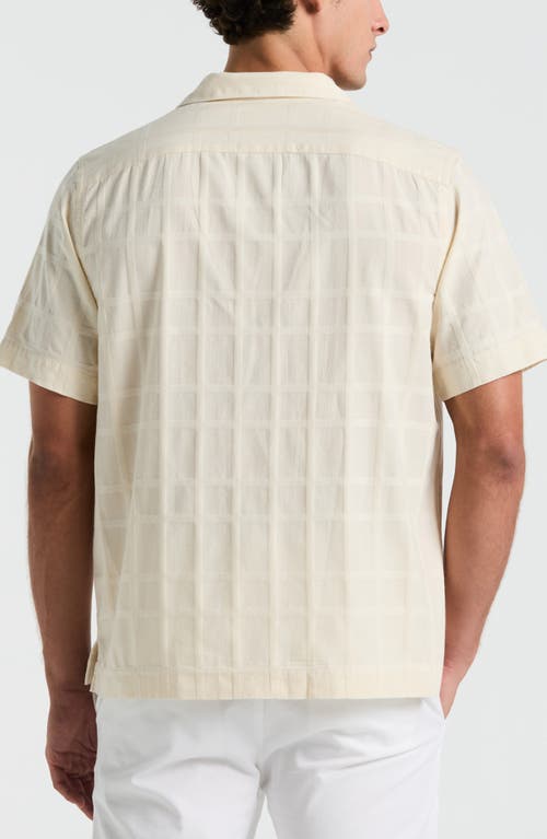 Original Penguin Dobby Check Camp Shirt In White