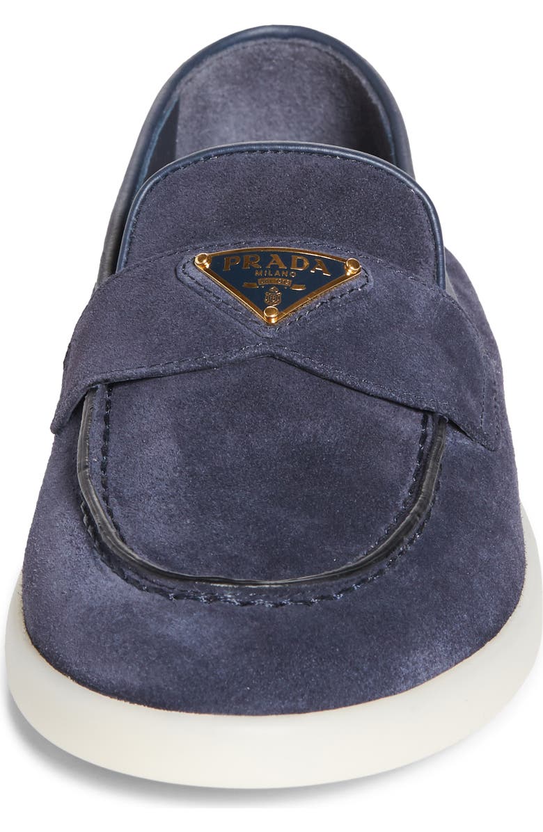 Prada Saint Tropez Loafer, Alternate, color, Bleu