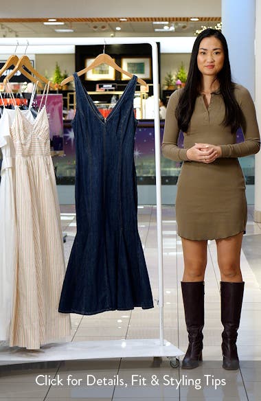【Reformation】Serafina デニム マーメイド ドレス ワンピース Reformation Serafina Denim Midi Dress | Nordstrom