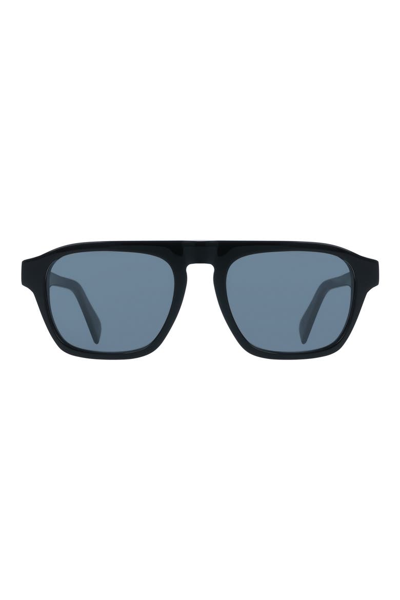 54mm Modified Rectangular Sunglasses, Main, color, BLACK MULTISTRIPES