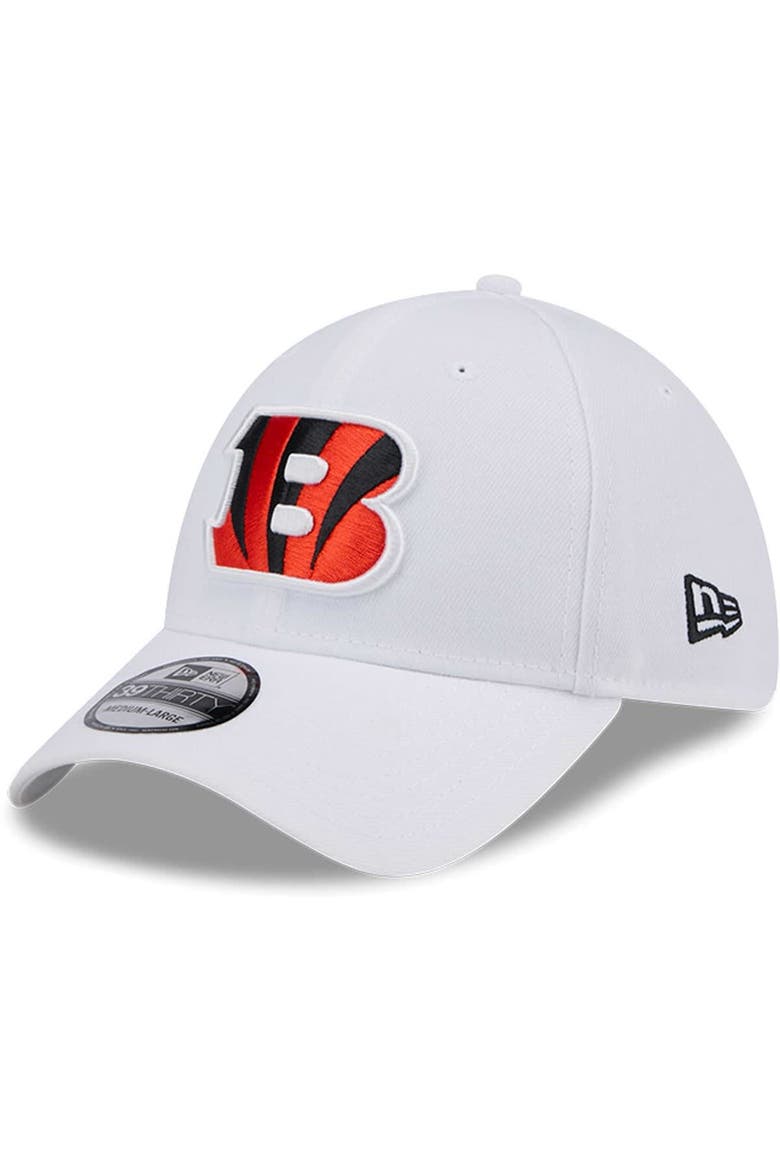 Men's New Era White Cincinnati Bengals Main 39THIRTY Flex Hat, Main, color, White