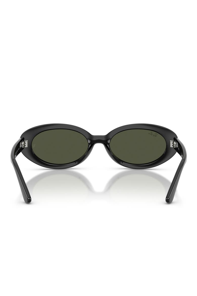 54mm Oval Sunglasses, Alternate, color, BLACK / GREEN