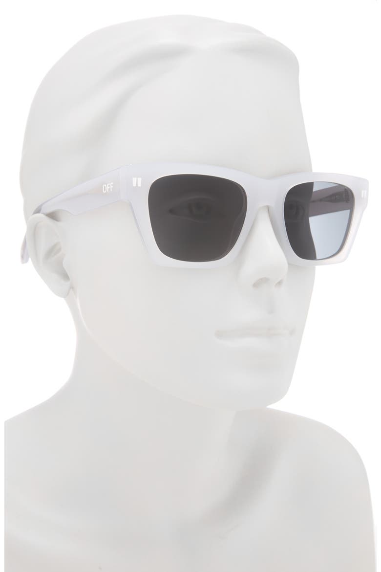 53mm Valdez Square Sunglasses, Alternate, color, GREY DARK GREY