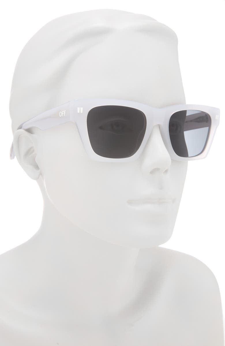 Off-White 53mm Valdez Square Sunglasses, Alternate, color, 