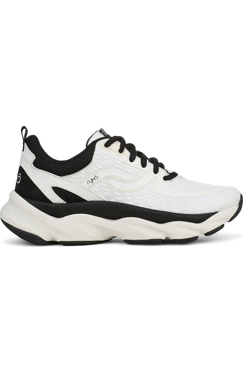 Rykä Rezorb Max Walking Sneaker, Alternate, color, White Black