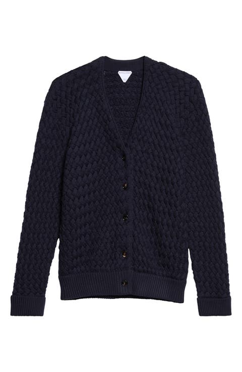 Intrecciato Wool Cable Stitch Cardigan