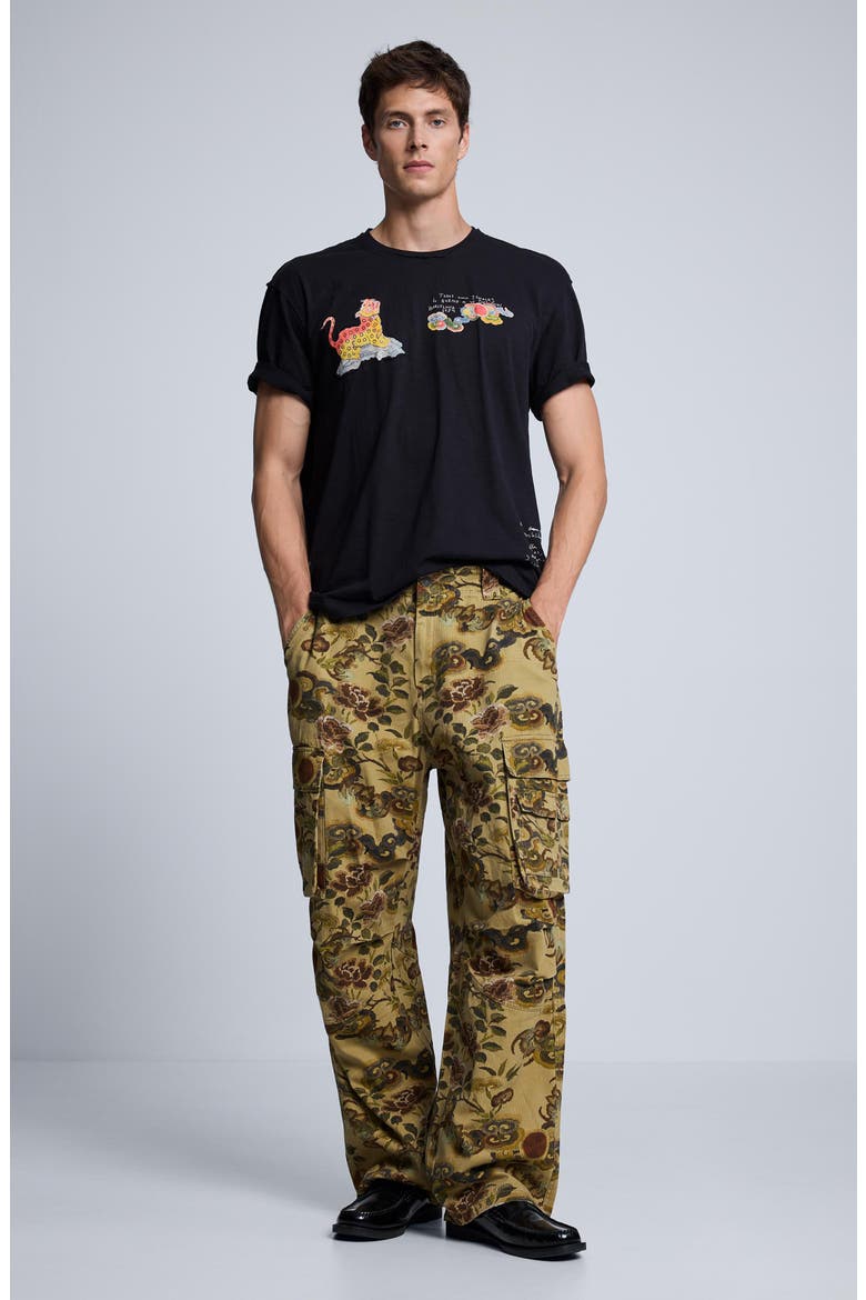 Graphic Cotton T-Shirt, Alternate, color, BLACK