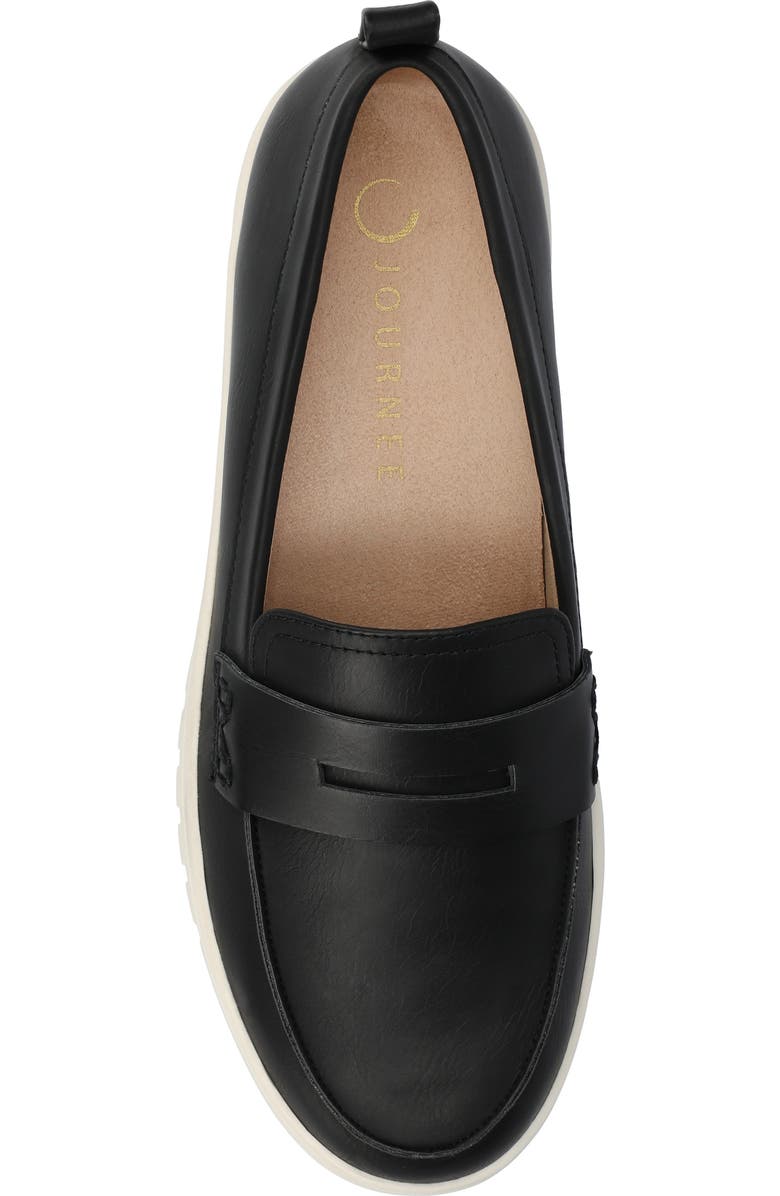 Journee Collection Tayla Penny Loafer - Wide Width Available, Alternate, color, Black