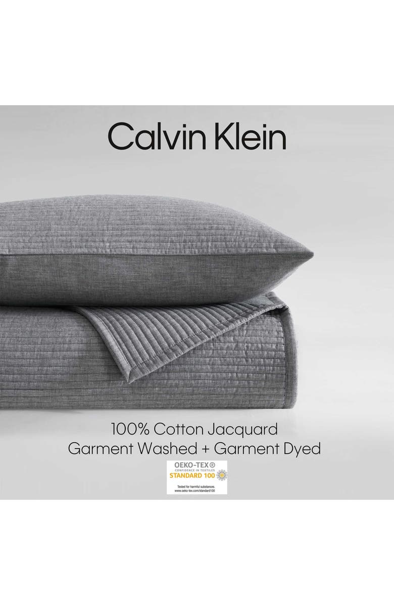 Calvin Klein Mini Channel Stitch Queen Quilt & Shams Set, Alternate, color,