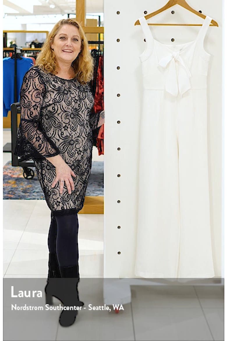 Sleeveless Tie Neck Wide Leg Jumpsuit video