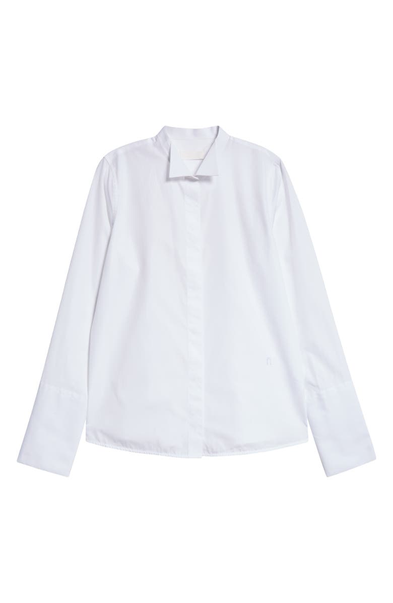 TEURN STUDIOS Tailcoat Organic Cotton Poplin Button-Up Shirt, Alternate, color, 