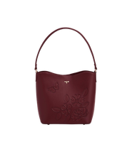 Fable England Floral Applique Margot Bucket Purse