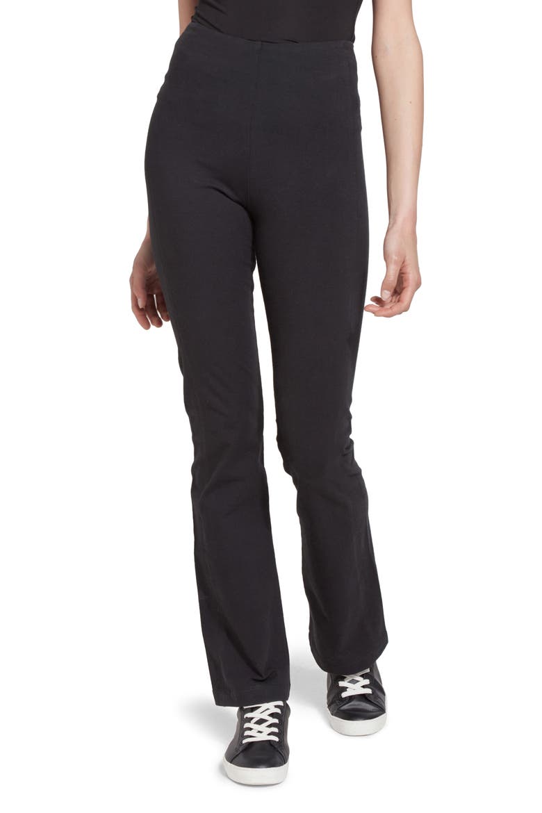 'Lyssentials Tara Bootcut Pants, Main, color, BLACK