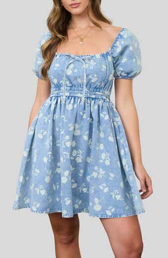 Blu Pepper Front Bow Tie Minidress