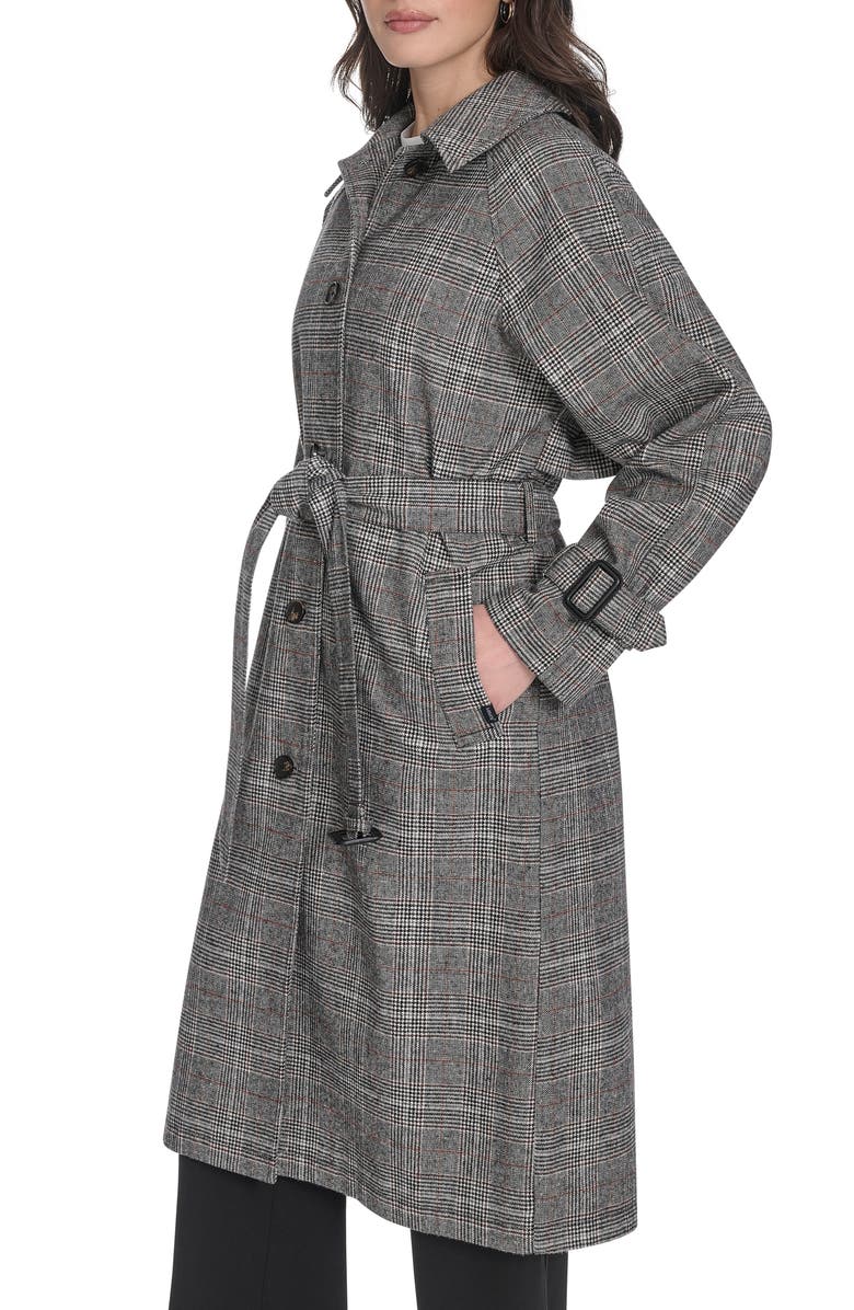 Levi's Belted Longline Coat, Alternate, color, Blk Wht