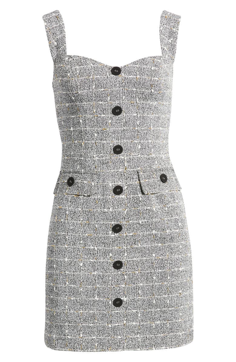 Dress the Population Whitney Tweed Minidress, Alternate, color, 
