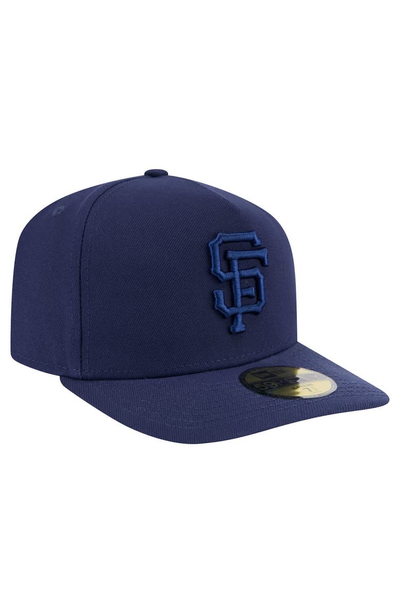 New Era Men's New Era Navy San Francisco Giants Color Pack A-Frame 59FIFTY Fitted Hat, Alternate, color, Navy