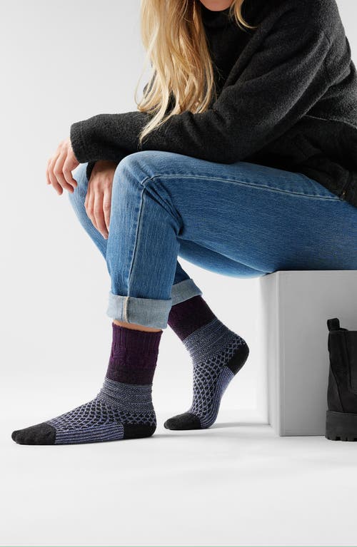 Smartwool Everyday Cozy Popcorn Cable Crew Socks In Neutral