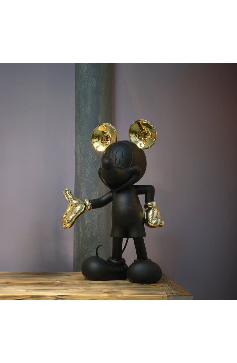 Leblon Delienne Mickey Mouse Welcome Figurine, Alternate, color, Black / Gold