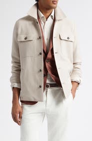Eleventy Boiled Wool Overshirt