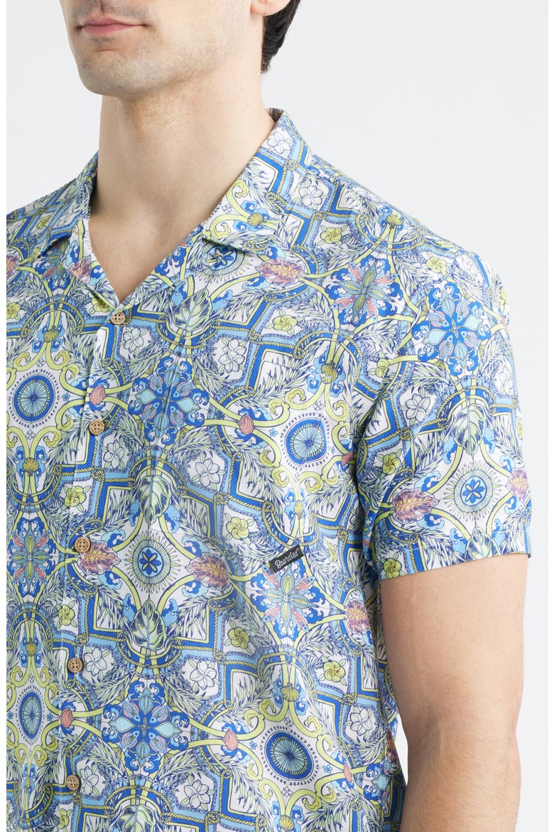 Print Camp Shirt, Alternate, color, BLUE MULTI