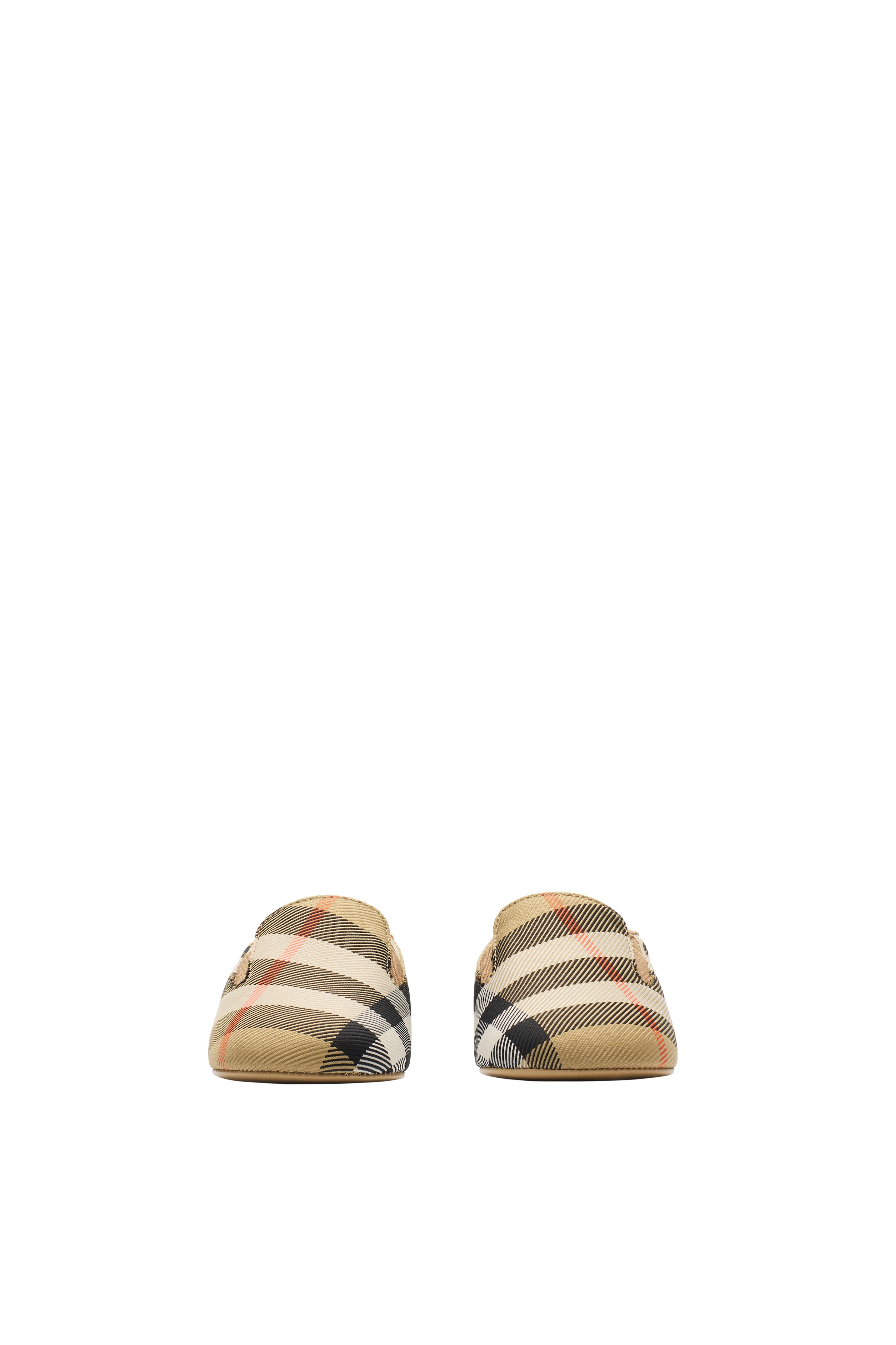 Burberry Check Nylon Blend Booties, Alternate, color, Sand Beige