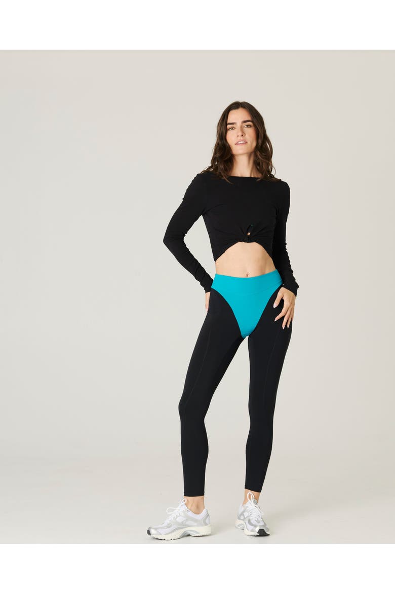 Combo Long Sleeve Top, Alternate, color, Black