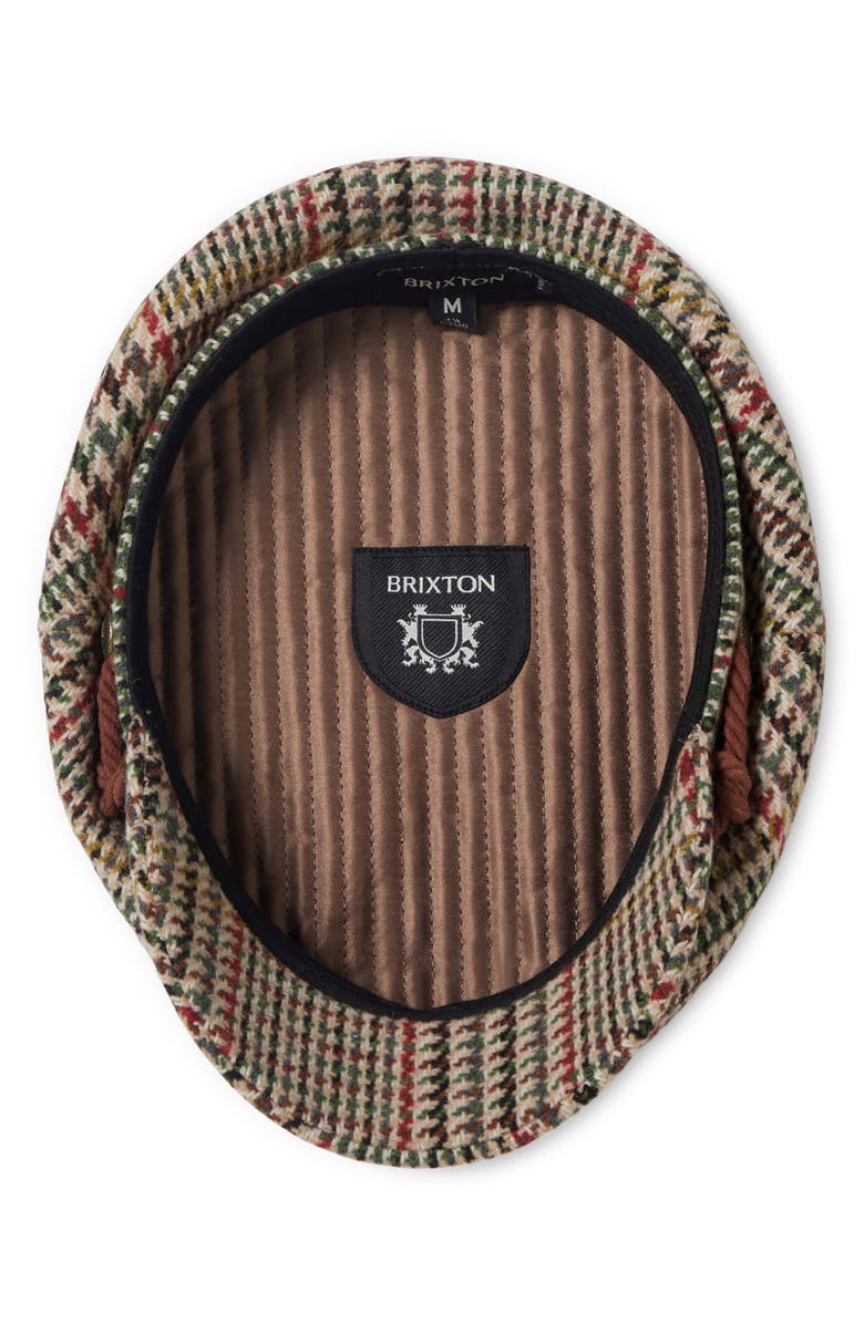 Brixton Gender Inclusive Fiddler Cap, Alternate, color, Sand/Adrenaline Rush/Green