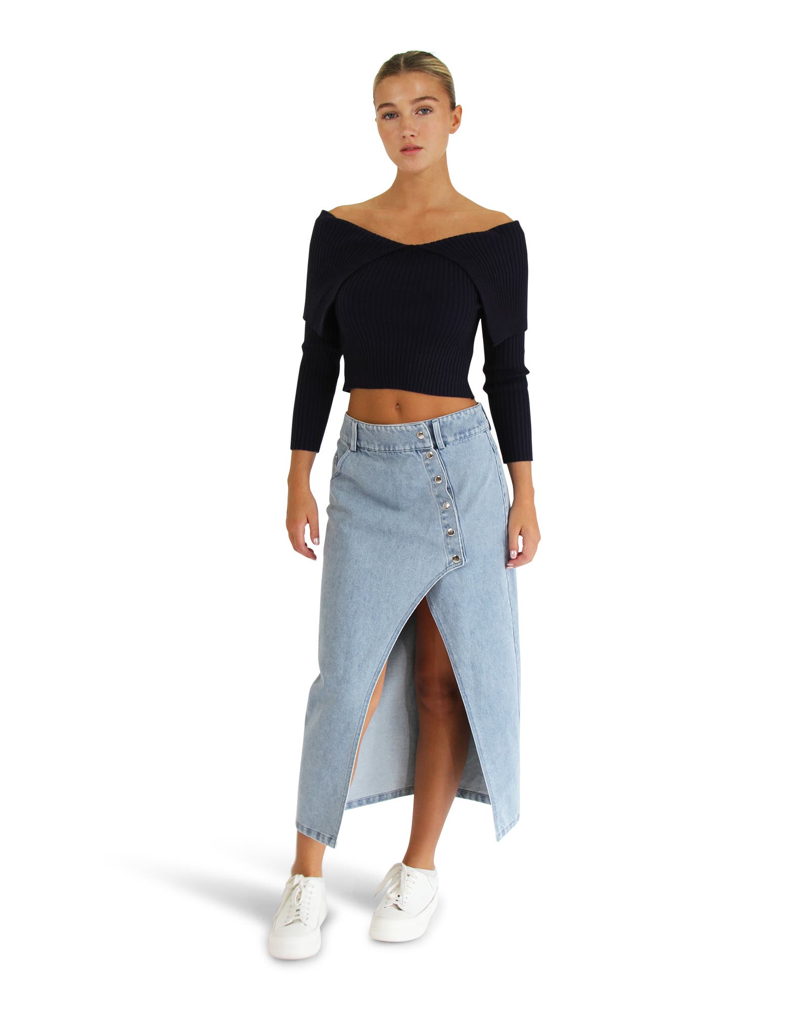 More Than Words Collared Knit Top - image 2